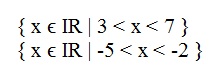 nesta figura são dados dois intervalos no conjunto dos números reais.