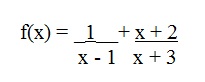 Figura mostra uma função e pede qual o seu domínio 