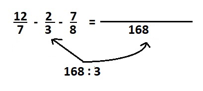 Aqui dividimos o mmc pelo denominador da segunda fracao.