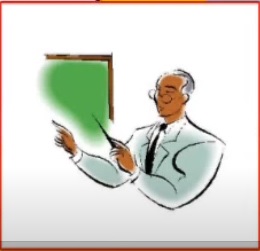 a figura mostra o desenho de um professor.