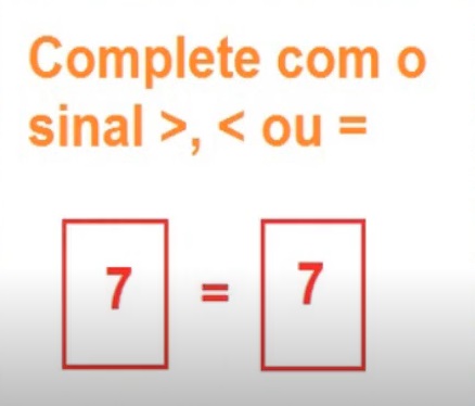 na figura temos a resposta 7 = 7.