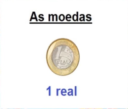 Nesta figura encontra-se uma moeda de 1 real.